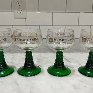 Vintage Schmitt Söhne Römer wine glasses